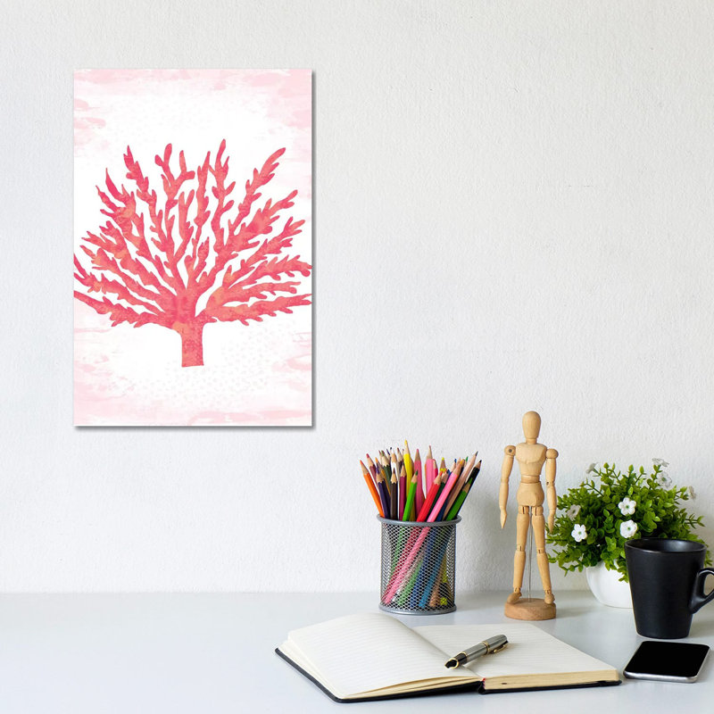 Coral Blush II by Louise Allen - Wrapped Canvas Gallery-Wrapped Canvas Giclée, 20.32 cm H x 30.48 cm W
