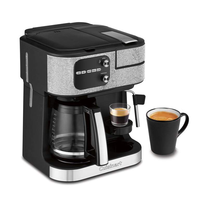 COFFEE CENTER BARISTA BAR 4-IN-1 COFFEEMAKER, Silver Glass, 12 cups, Glass