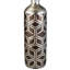 Vase décoratif en polyrésine de 22 po de hauteur, motif tissé argent châtaignier