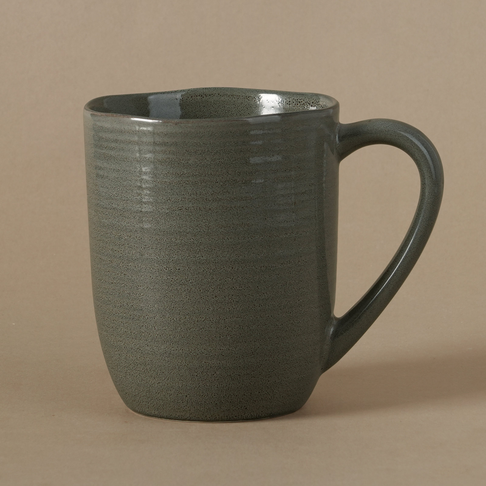 Fellows Stoneware Mug, Dark Olive