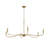 Ilia 6-Light Brushed Gold Extra Large Chandelier-127380254-130942682
