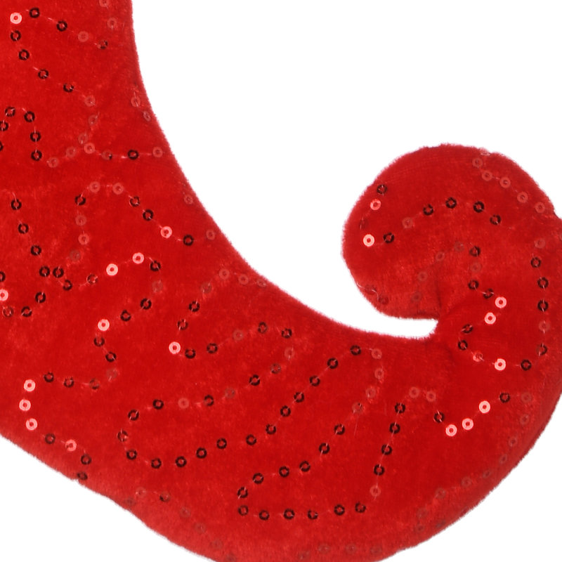 Chaussette de Noël style bouffon The Holiday Aisle®, Rouge