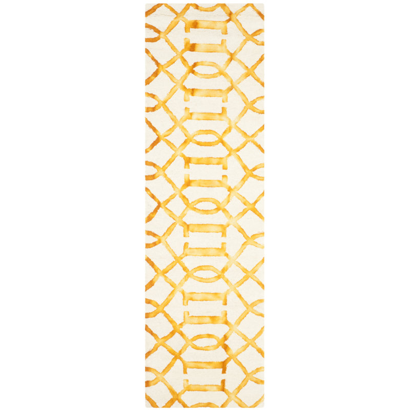 Lorna Hand Tufted Wool Geometric Rug, Runner 2'3" x 8'