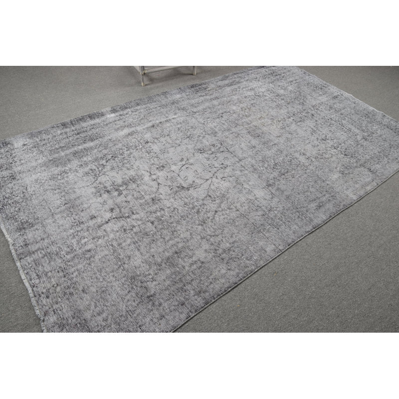 Tapis turc rétro en laine rétro au design antique, idéal pour le salon ou le salon