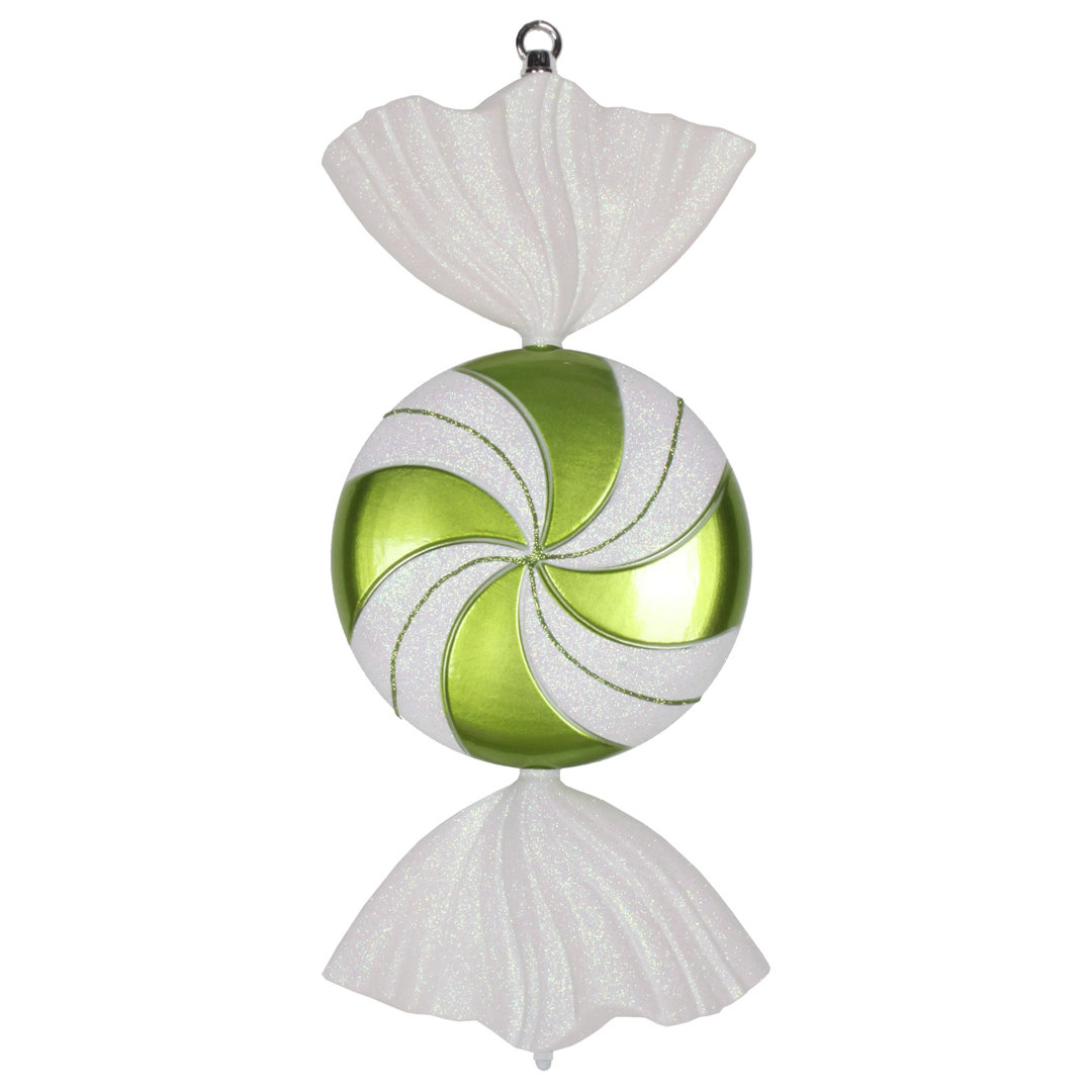 18.5" Swirl Candy Glitter Ornament The Holiday Aisle® 