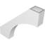 Attelle de genou en PVC de qualité architecturale 3 po x P 18 po x H 18 po Westlake-88498632