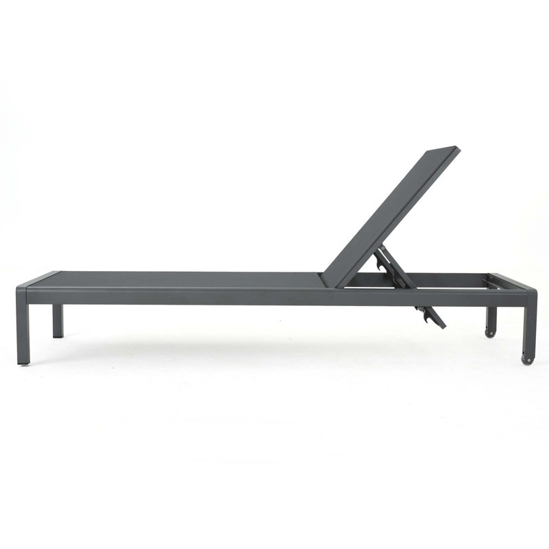 Chaise longue Cape Coral Kd Gry (Mp2) (ensemble de 2), Gris