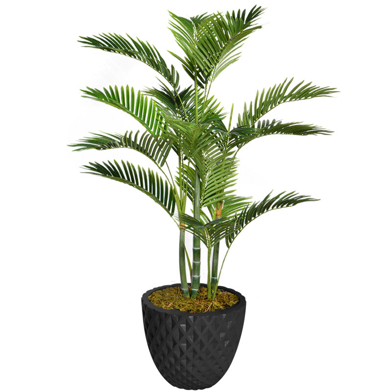 Palmier artificiel Panama en pot, H 53,6 po x l 38 po x P 30 po