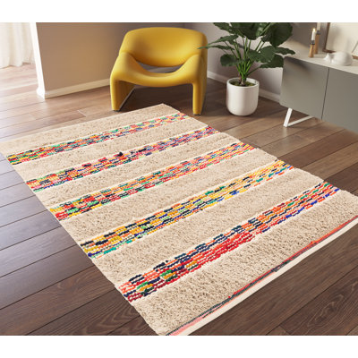 Yoselin Striped Cotton Area Rug