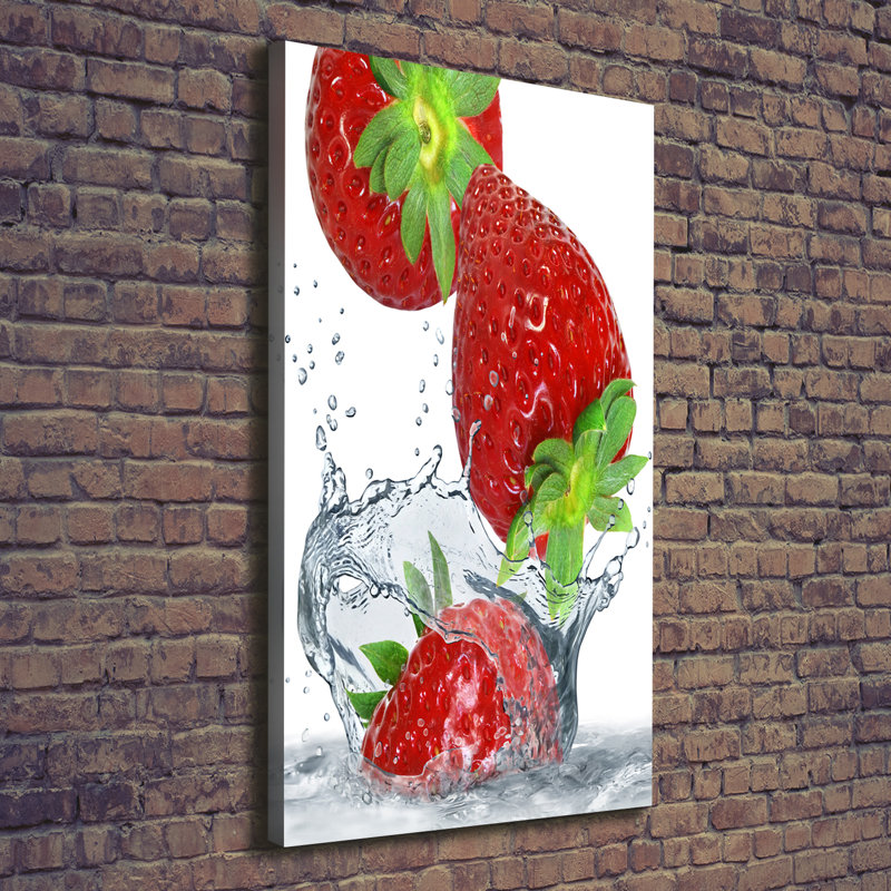 Strawberries - Wrapped Canvas Print