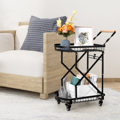 24'' H x 17.7'' W Utility Cart with Wheels