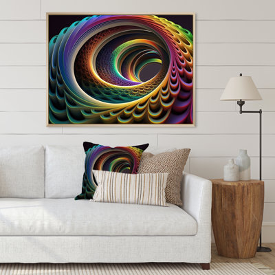 Neon Rainbow 3D Spiral I - impression