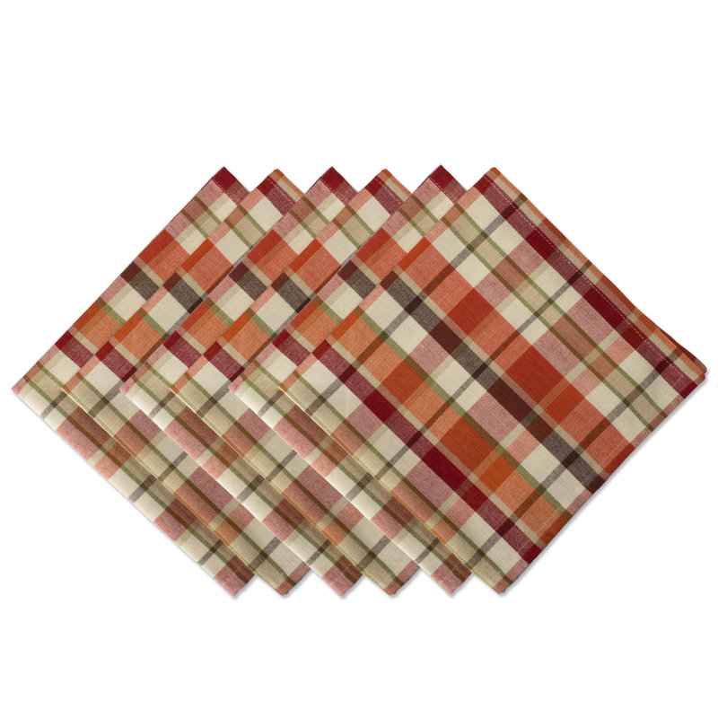 Vannote Cotton Plaid Square Napkin