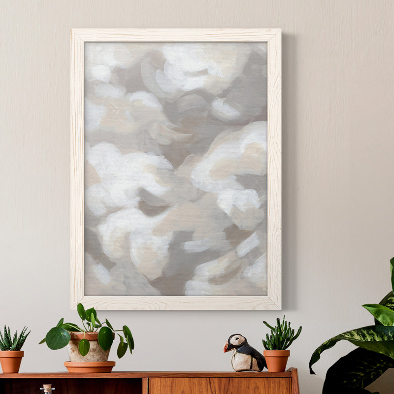 «Abstract Cumulus I», toile encadrée de qualité supérieure - prête à être accrochée, H 37,5 po x l 27,5 po x P 1 po