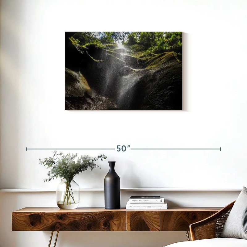 Alvord Dominica Secret Waterfall, 20" H x 30" W