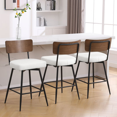 Swivel Upholstered Counter & Bar Stool