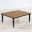 Ensemble de conversation modulaire pour 4 personnes avec coussins, ensemble de conversation pour patio, structure en bois d'acacia et en métal, table d'appoint intégrée, utilisation moderne et extérieure-649417758