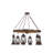 Rustic Lodge 6 - Light Dimmable Lantern Wagon Wheel Chandelier
