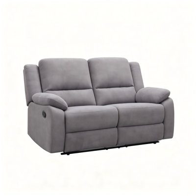 2-Seat Reclining Loveseat - Manual Reclining Couch for Living Room & Home Theater