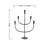 20.5'' H Iron Tabletop Candelabra
