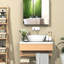 Armoire de rangement murale à miroir en acier