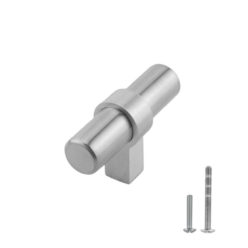 Milan 2" Length Bar Knob, Brushed Nickel