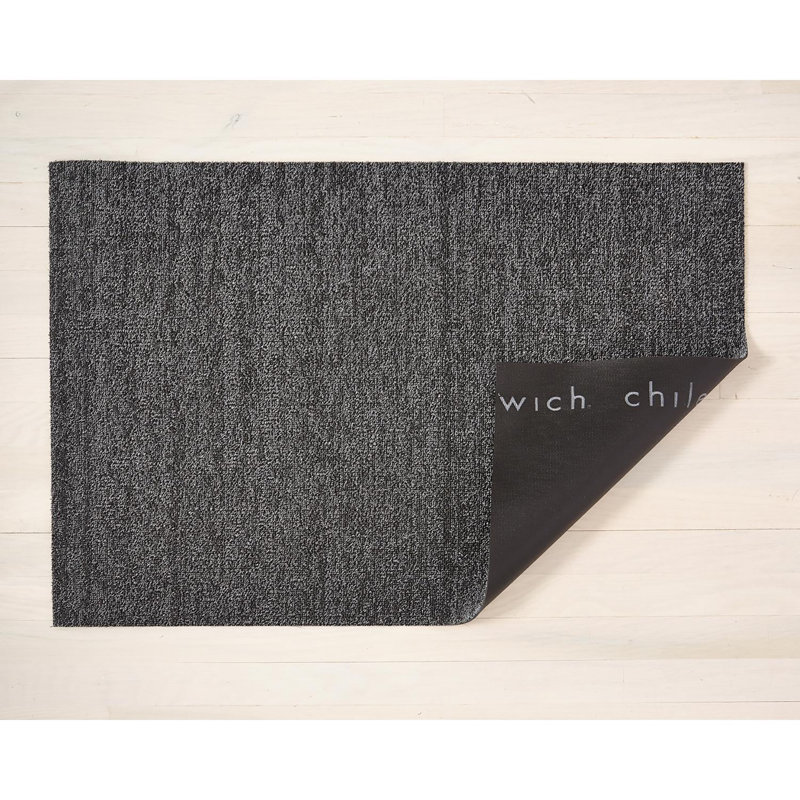 Chilewich Easy Care Heathered Shag Doormat, Gray, 0.27" H x 24" W x 36" D