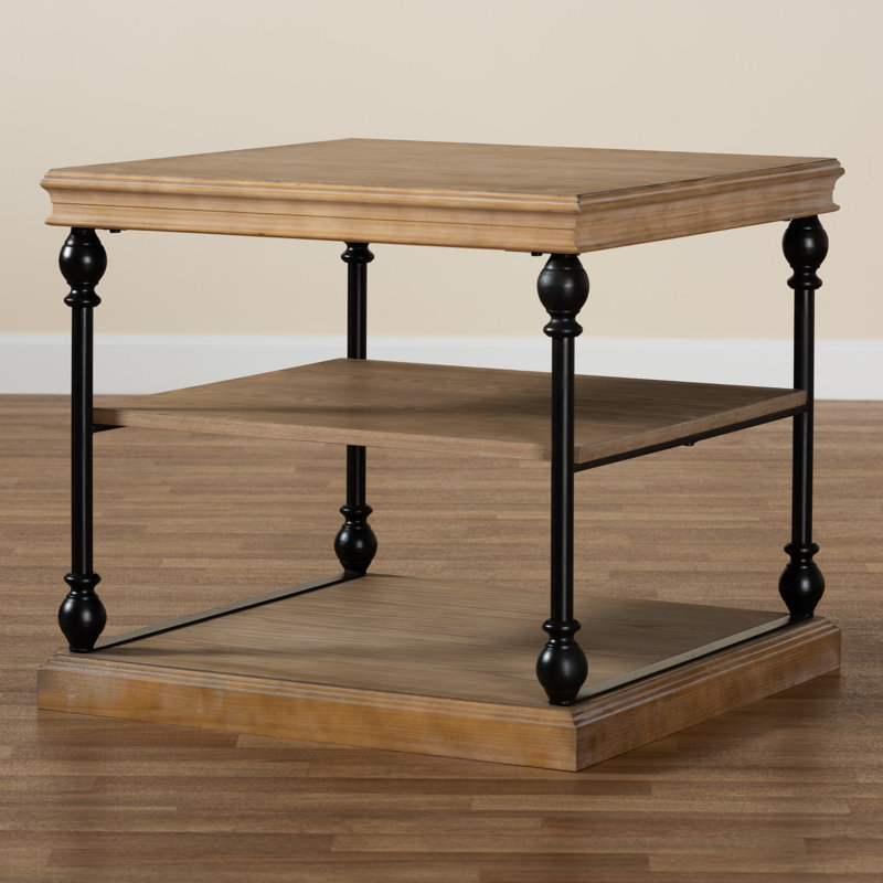 Koryun End Table, Graywashed