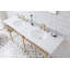 Ensemble de meuble-lavabo oval avec robinet et trop-plein Copeland Stone-1292891797
