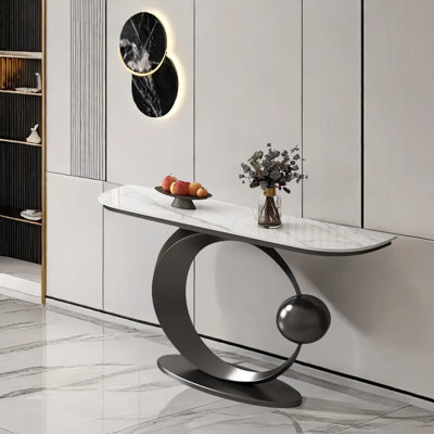Console luxueuse pour hall d'entrée en ardoise