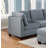 Garrett 6-Piece Modular Sectional Set in Linen-Like-1441609001