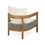 2 chaises d'extérieur - coussins moelleux en bois et corde tissés pour la détente 2 chaises amovibles faciles d'entretien et de nettoyage