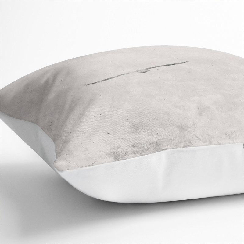 Square Cushion, 40cm H x 40cm W x 15cm D, White