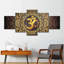 Mandala Om Symbole, reproduction d'art sur toile-1324956382