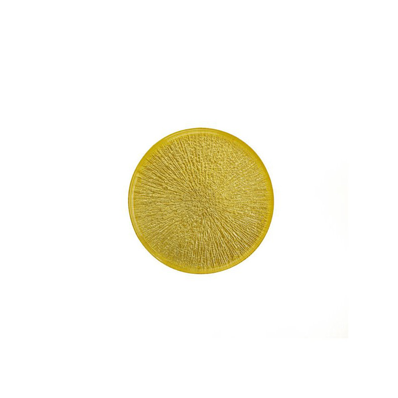 Fairmont Park Adonya Glass Platter, Yellow