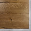 Berrycone Oak Unfinished Solid Wood Top Metal Base Dining Table-166814775-166814768