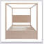 Modern Canopy Platform Bed With Trundle And Three Storage Drawers,4-Post Solid Wood Bed Frame With Headboard,No Box Spring Needed