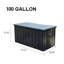 Boîte de rangement à persiennes 100 gallons Domi-133686228-133686230