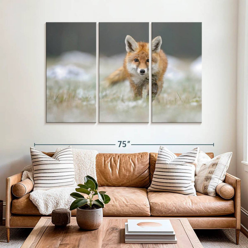 Baby Red Fox, 42" H x 65" W