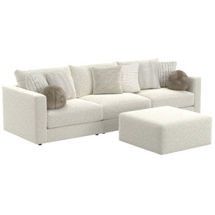 Ritzy 3-piece Modular Sofa And 1 Included Cocktail Ottoman