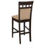 Tabourets Damian Cappuccino et beige (ensemble de 2)