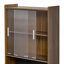 Bureau moderne pliable avec huche et rangement