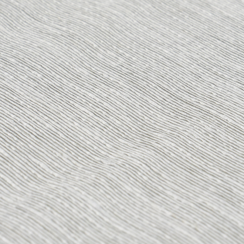 Schumacher x Patterson Flynn Linen Plissé Wallpaper, Gray