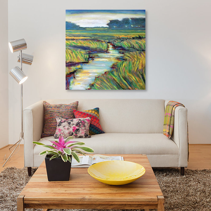 « marémotrice creek », reproduction sur toile, H 12 po x l 12 po x P 0,75 po