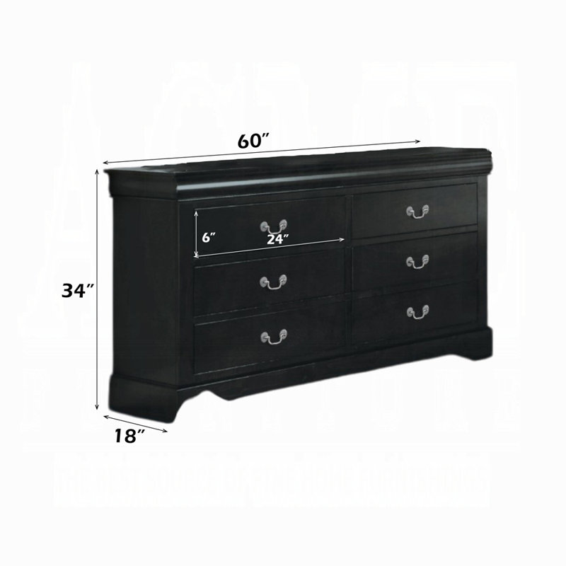 Commode Louis Philippe III, Noir