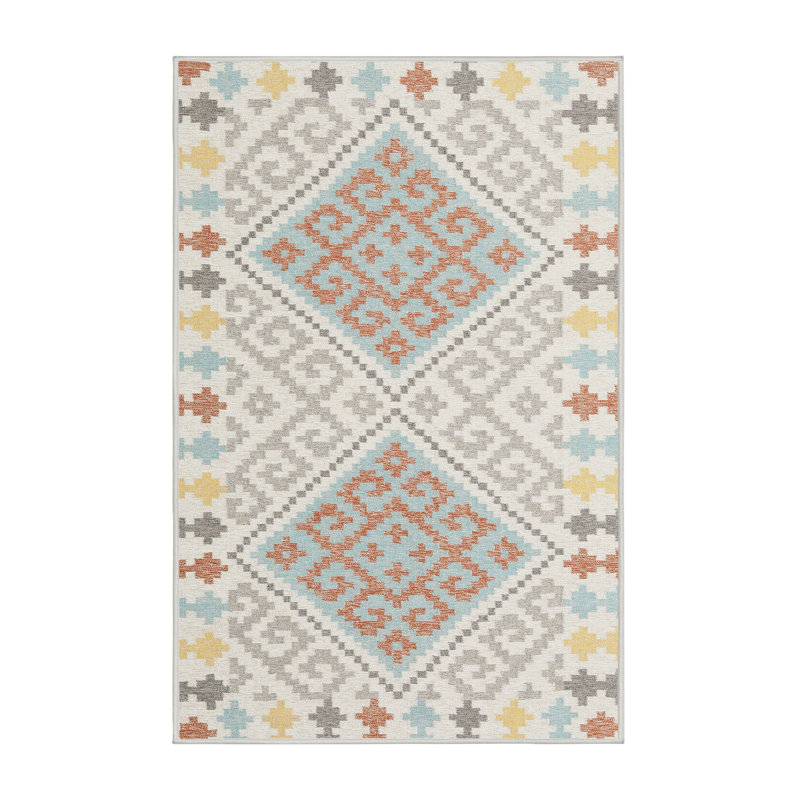 Tapis contemporain gris, Rectangle 6 pi x 9 pi