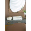 Exquis miroir ovale avec cadre en métal glamour pour une décoration polyvalente