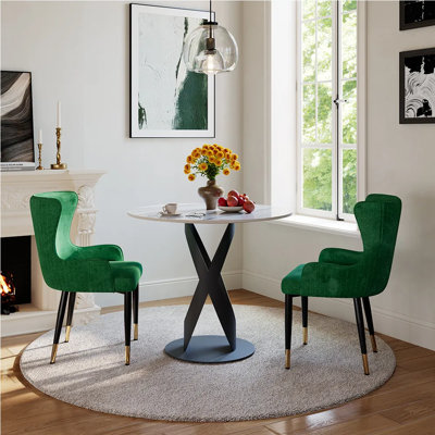Table de bistro moderne en pierre frittée moderne