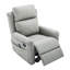 Fauteuil inclinable moderne gris avec massage, rangement et pivot pour la maison