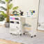 Table de couture pliante 46 po x 15,5 po, station de bricolage portative avec tablette de rangement